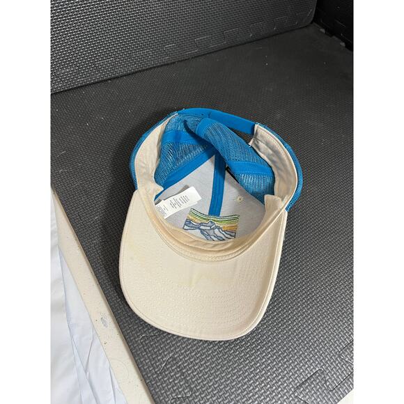 Patagonia Patch Camp Mountain Sunset Earthy Trucker Mesh Snapback Hat Cap - Picture 3 of 5